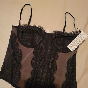 Tik Tok Urban Outfitters Corset top black